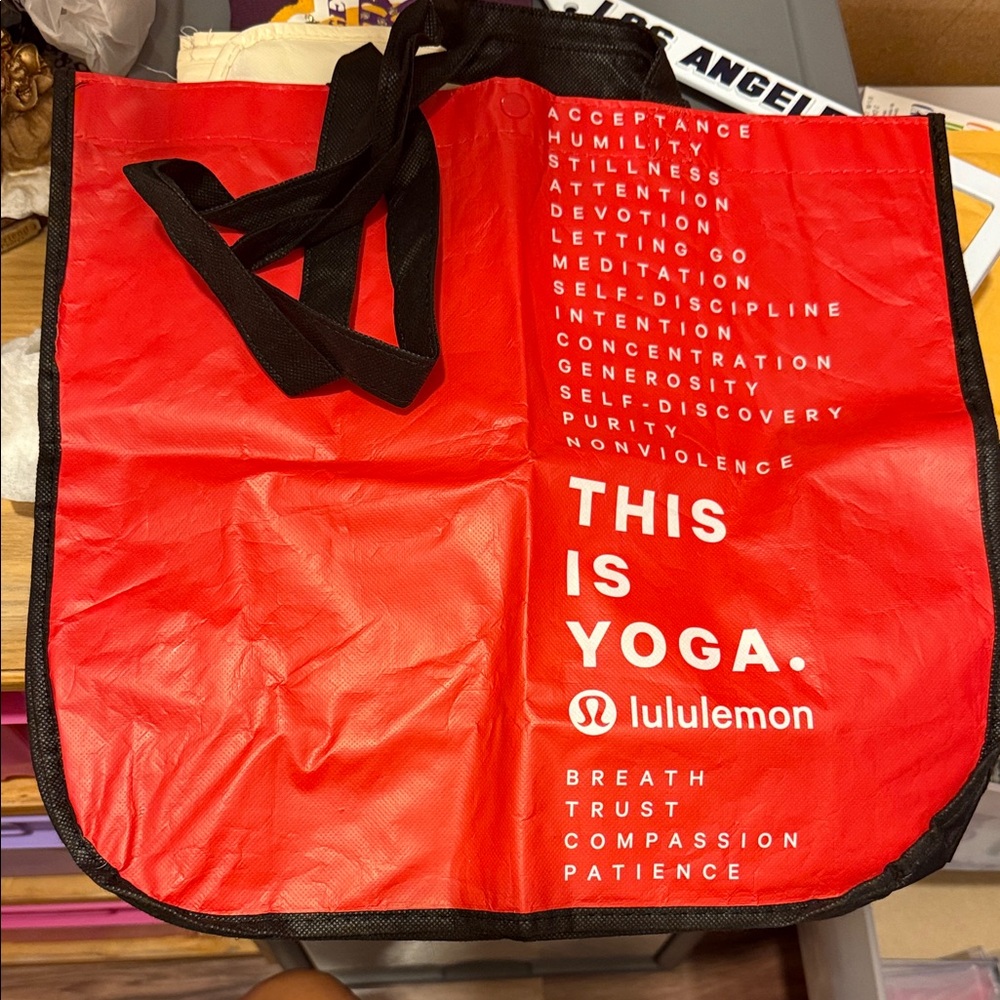lululemon athletica Bold Red Yoga Tote